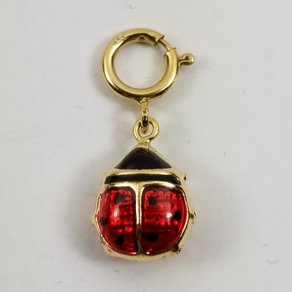 QVC Jewelry - Enameled Ladybug Charm 14k Gold